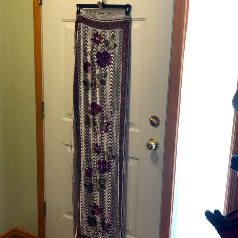 shawl or scarf. Burned out velvet